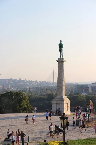 Hermosa vista de los tejados de Belgrado, Serbia — Foto de Stock