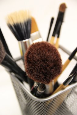 Makyaj Vakfı ve toz için fırçalar