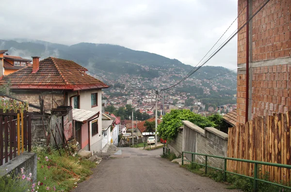 До центру міста Сараєво, Боснія і Герцеговина — стокове фото