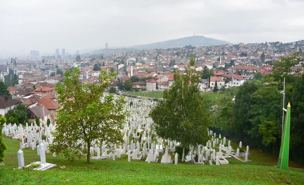 O centro da cidade de Sarajevo, Bósnia e Herzegovina — Fotografia de Stock