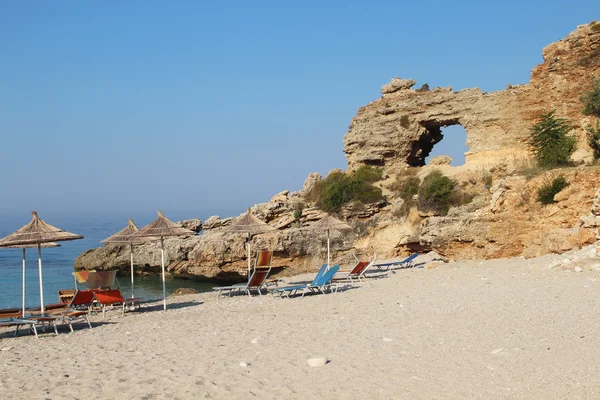 Increíbles playas de Dhermi, Albania — Foto de Stock