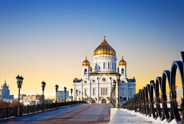 Москва Россия Ноября 2015 Храм Христа Спасителя Самая Большая Церковь — стоковое фото