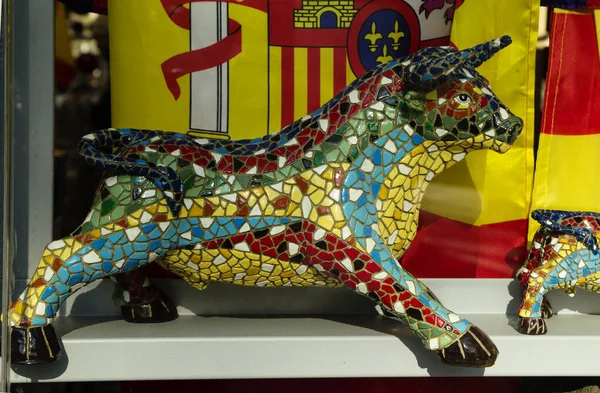 Barcelona Spanje November 2013 Souvenirs Stier Stijl Van Antoni Gaudi — Stockfoto