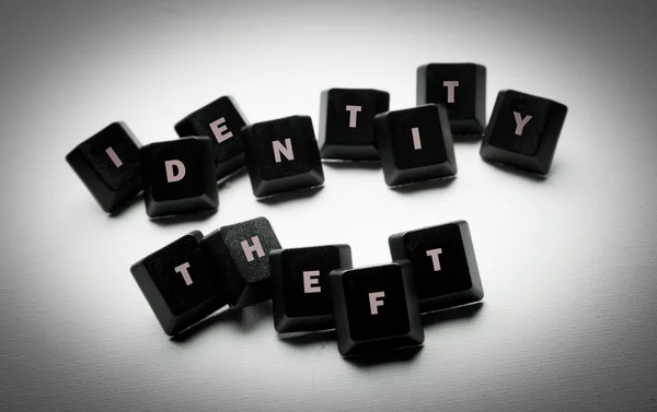 Identity Theft Computer Keys — Stock Photo, Image