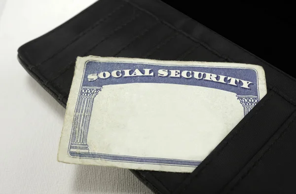 Blank Social Security Card — Stockfoto