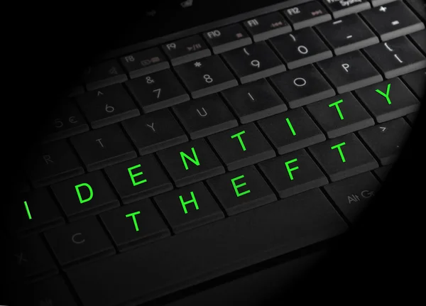 Identity Theft Keyboard — Stock Photo, Image