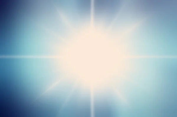 Abstract white rays over blue sky background. — Stock Photo, Image