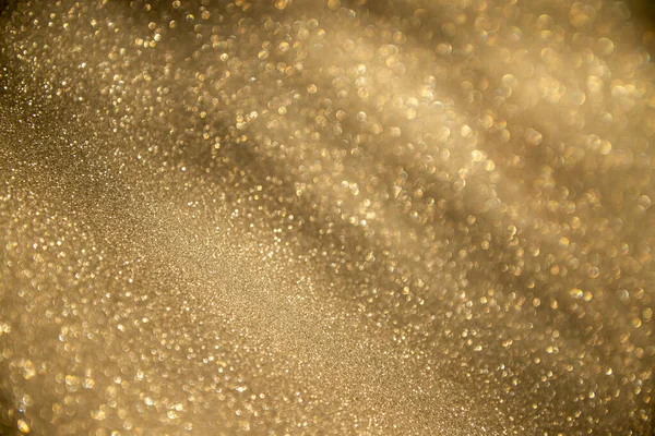 Elvont Disszidált Fények Csillogó Nyaralás Bokeh Háttér Arany Tónusok Elegáns — Stock Fotó