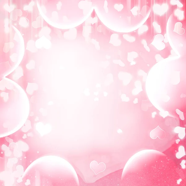 Valentine Day Abstract Background Hearts — Stock Photo, Image