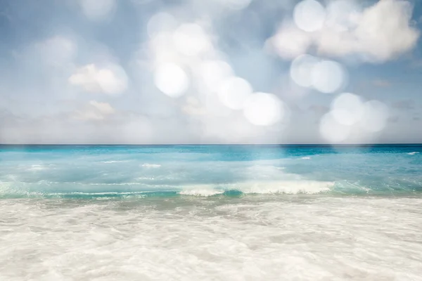 Fond Été Rétro Belle Mer Plage — Photo