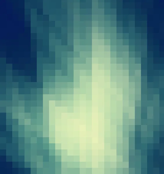 Sfondo astratto con pixel blu, bianchi e verdi, modello quadrato digitale — Foto Stock