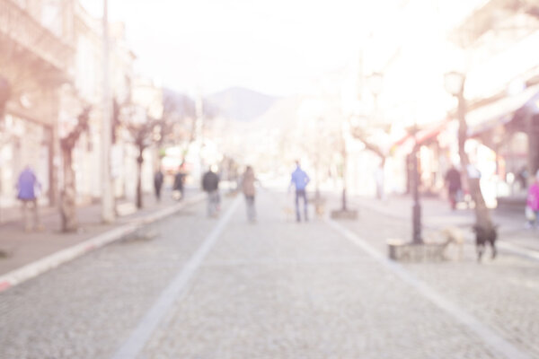 Sun vintage blur background