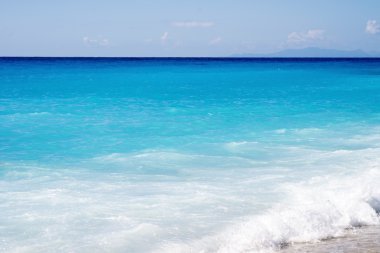 Kathisma Beach, Lefkada Adası İyon Denizi, Yunanistan.