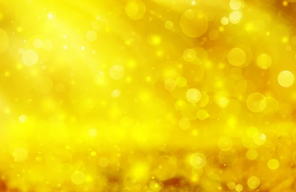 Fond abstrait jaune avec des lumières bokeh défocalisées — Photo