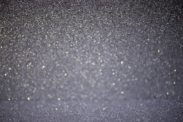 Abstract glitter silver bokeh lights. defocused lights background. — Stock Photo, Image