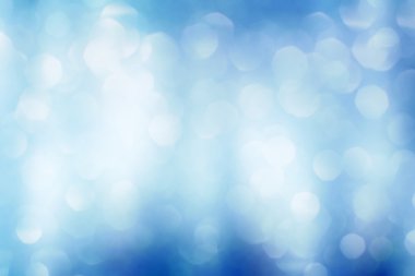 Soyut Mavi bokeh arka plan ince bokeh ışıklar ile