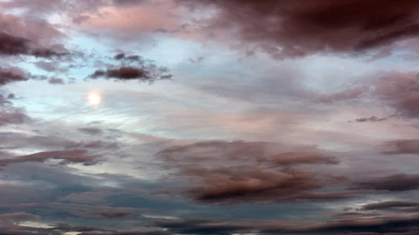 Dark blue stormy cloudy sky — Stock Photo, Image