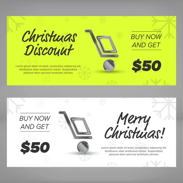 Vánoční prodejní nápisy — Stockový vektor