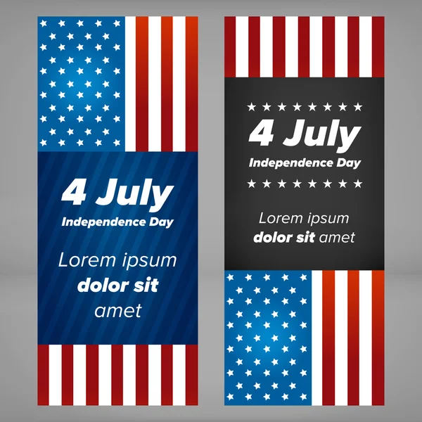 ABD Bağımsızlık günü afiş — Stok Vektör