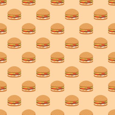 Dikişsiz fast food desen