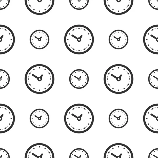 Modèle d'horloge sans couture — Image vectorielle