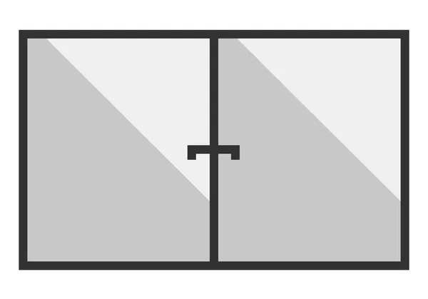 Пластиковое окно. Векторная миграция — стоковый вектор
