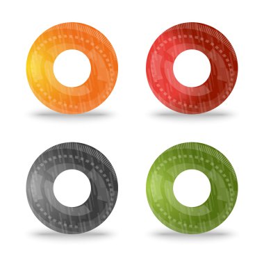 Renkli daire simgeleri