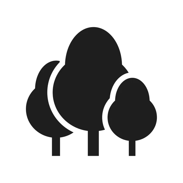 Vettore icona alberi — Vettoriale Stock