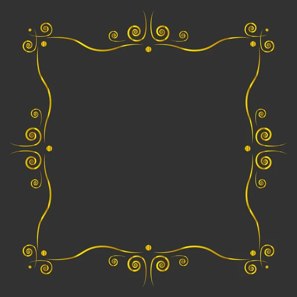 复古黄金帧 — 图库矢量图片