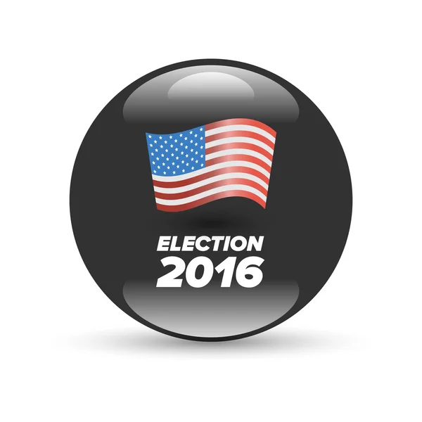 Voto elettorale negli Stati Uniti Badge — Vettoriale Stock