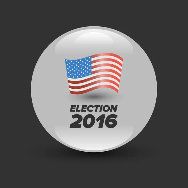 Voto elettorale negli Stati Uniti Badge — Vettoriale Stock