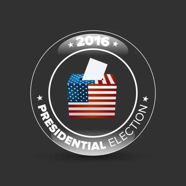美国选举投票徽章 — 图库矢量图片