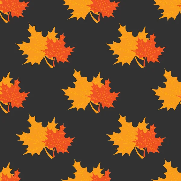 Naadloze maple leafs patroon — Stockvector