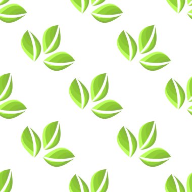 Dikişsiz desen yapraklar