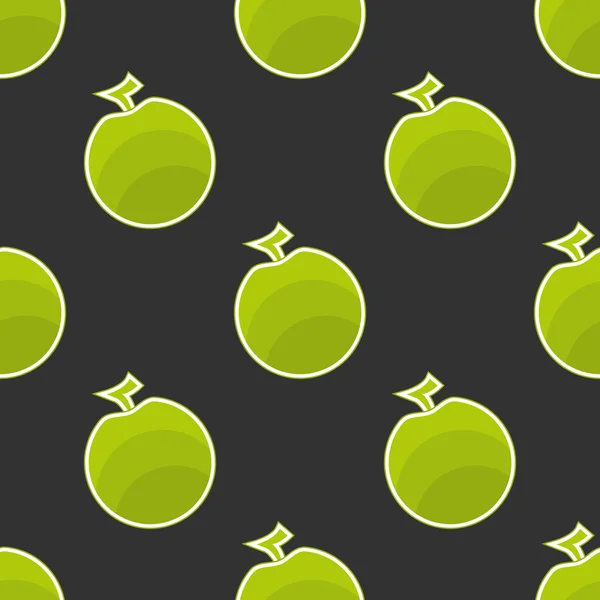 Bezszwowe jabłka wzór — Wektor stockowy