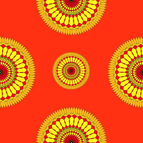 Mandala sin costuras — Archivo Imágenes Vectoriales