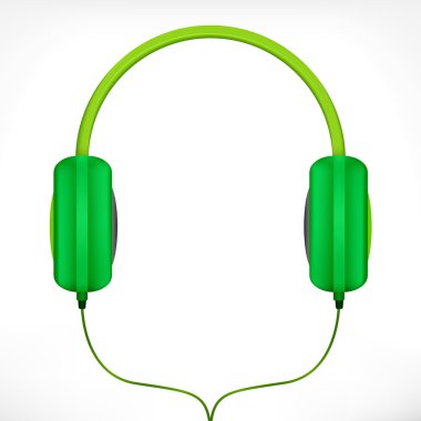 Yeşil kulaklık