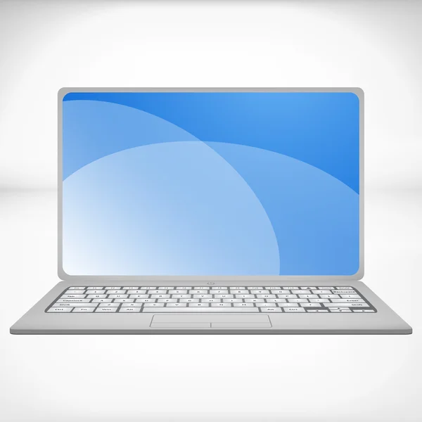 3D-weergave van een laptop — Stockvector