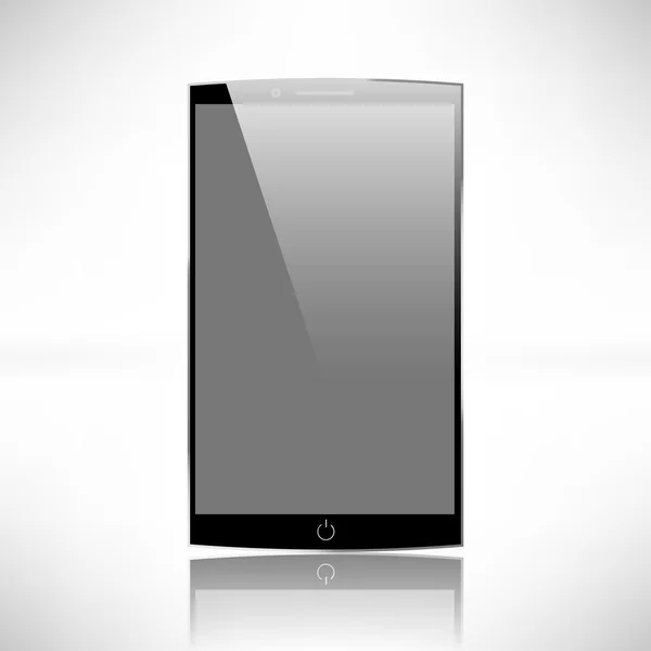 Smartphones vector mockup black and white — Stock Vector