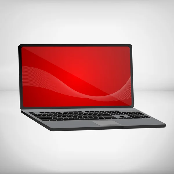 3d renderização de um laptop —  Vetores de Stock