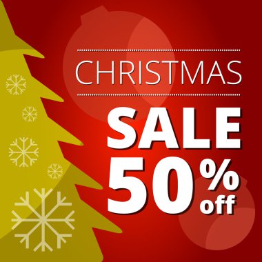 Noel indirimi afişi