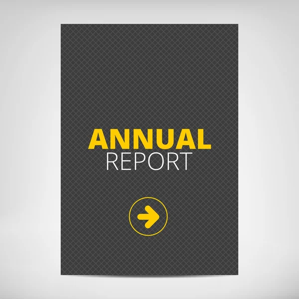 Modèle de couverture du rapport annuel — Image vectorielle
