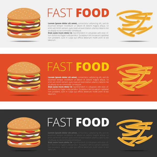Fast food restaurant menu — Stock Vector