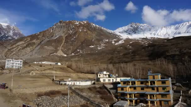 Vista de Mountaine no Nepal — Vídeo de Stock