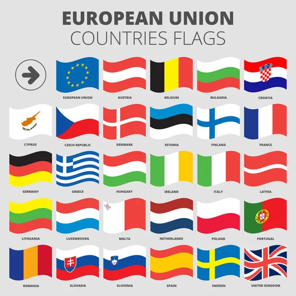 European Union flags