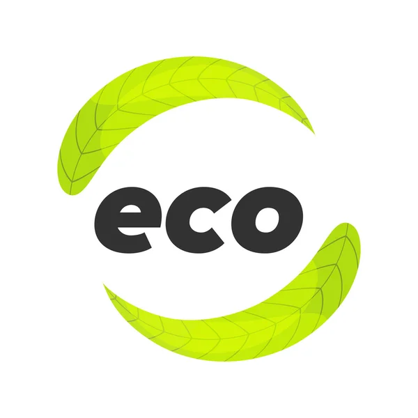 Eco logo template — Stock Vector