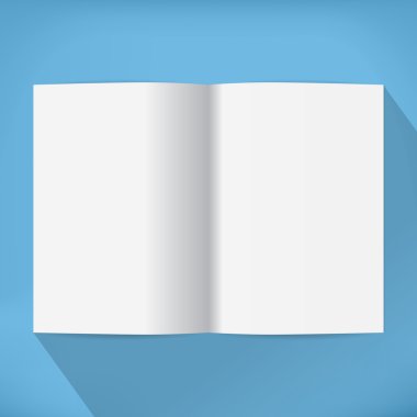 boş açık kitap