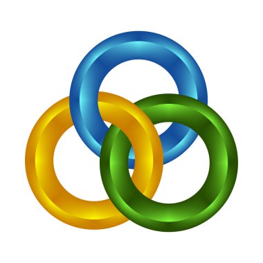 Renkli zincir bağlantıların