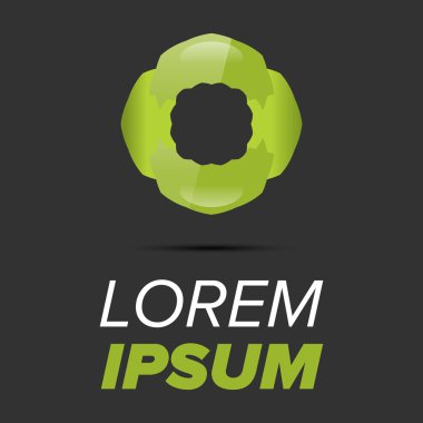 İş soyut daire logo