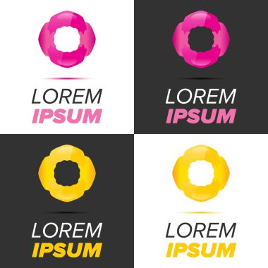 İş soyut daire logo koymak